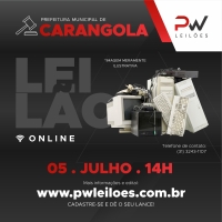 LEILÃO ON-LINE DA PREFEITURA DE CARANGOLA